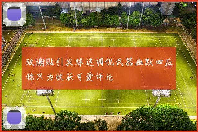 致谢贴引发球迷调侃武器幽默回应称只为收获可爱评论